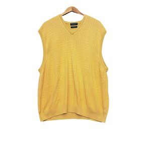 LYLE & SCOTT Sweater Vest Mens XXL Combed Cotton Cable Knit Scottland Preppy